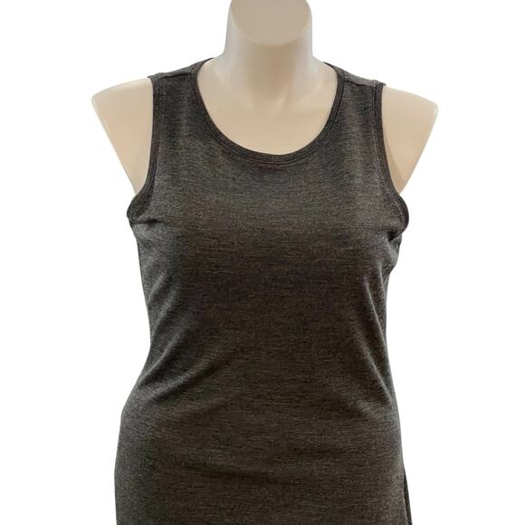 Michael Kors Gray Derby Wool Blend Dress Sz XL NWT $295 Sleeveless Asymmetrical - Picture 2 of 8